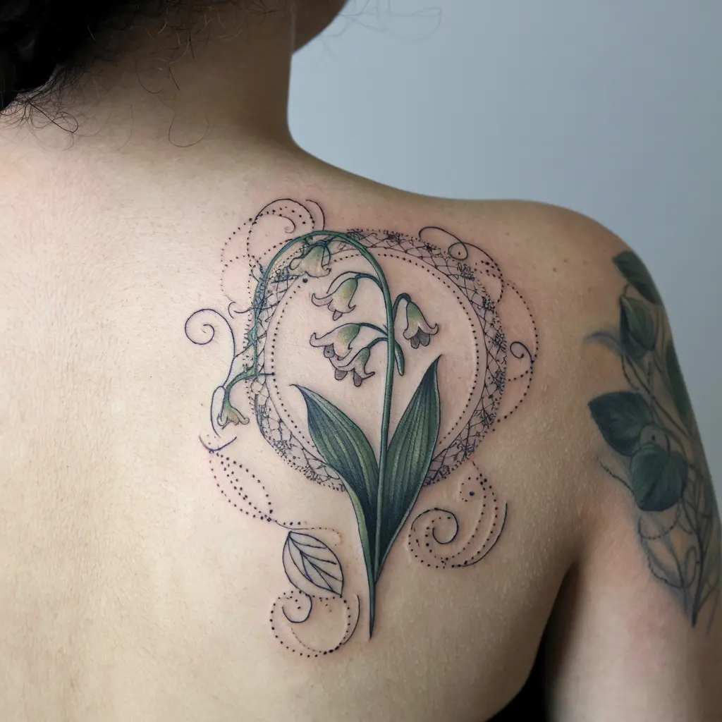 1. Lily of the Valley with Decorative Elements