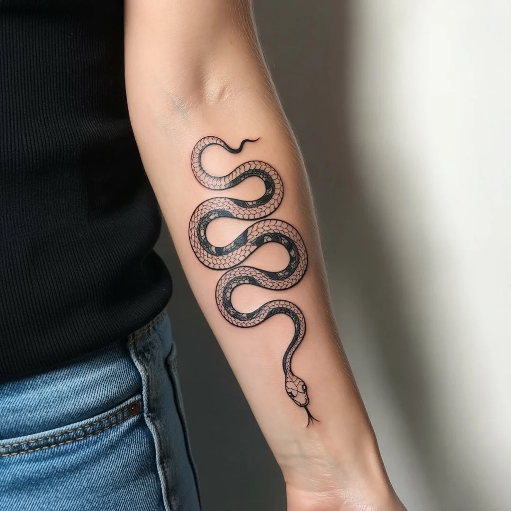 12. Snake Design with Intricate Detailing