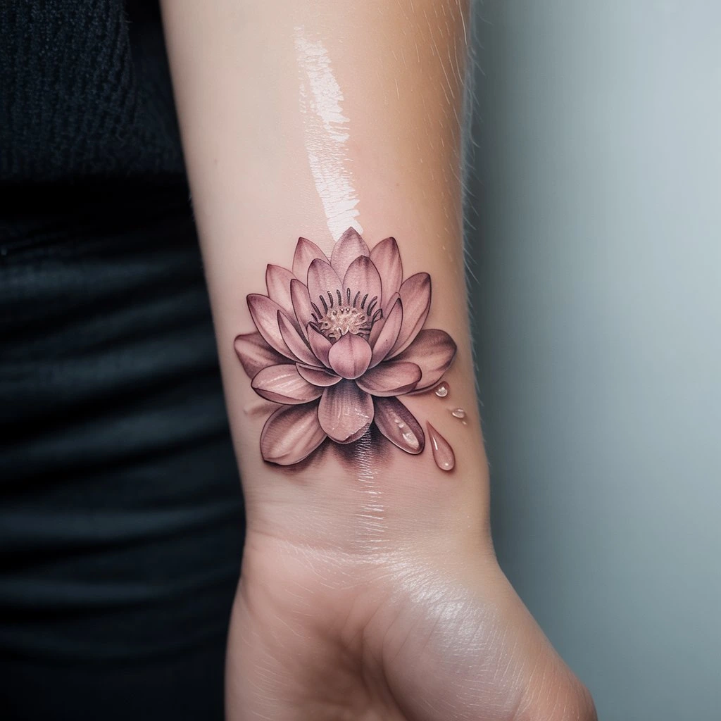 13. Captivating Floral Wrist Design