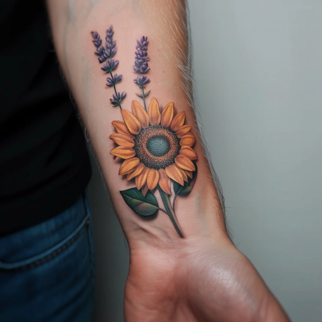 16. Captivating Floral Wrist Design