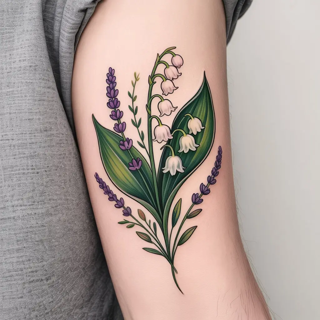 17. Lily of the Valley with Lavender