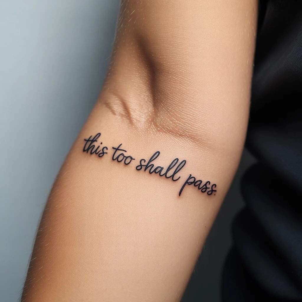 18. Curved Text of Personal Reflection