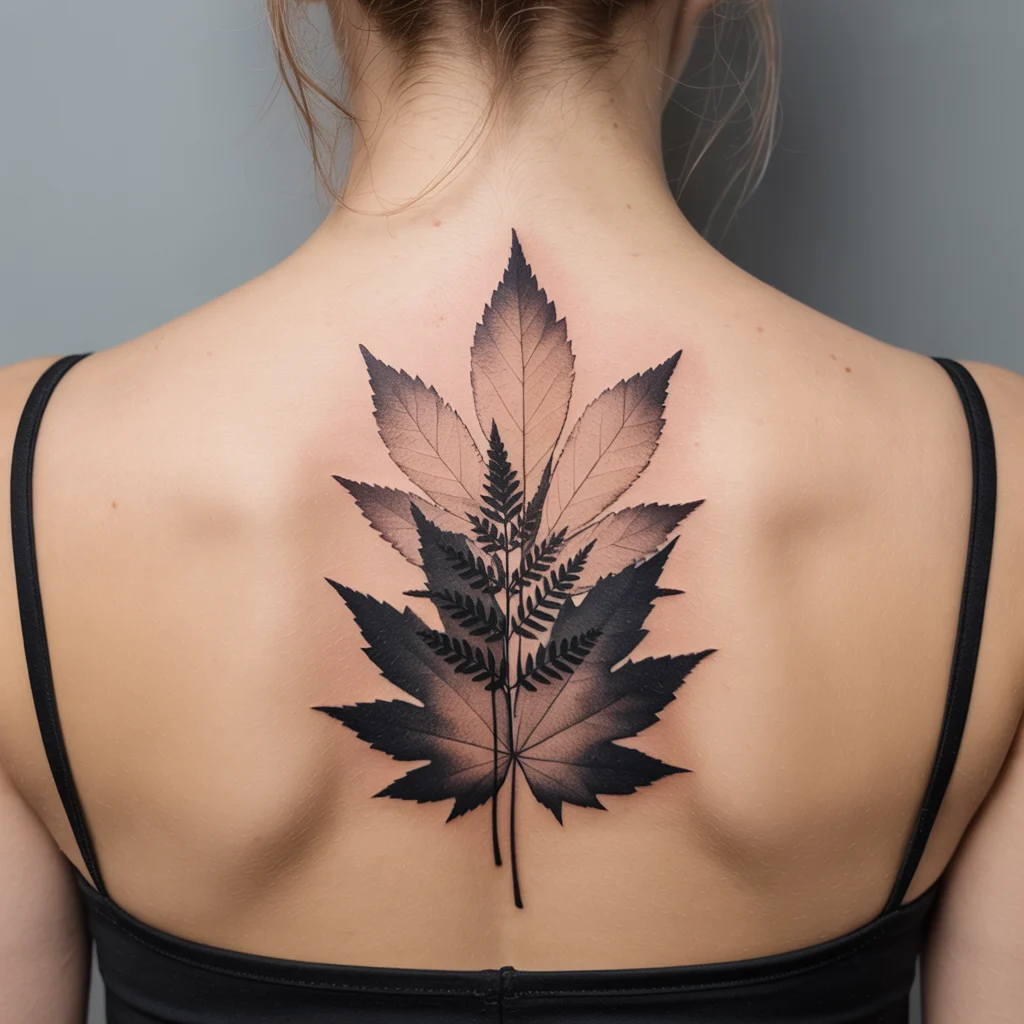 2. Overlay of Leaf Silhouettes (1)
