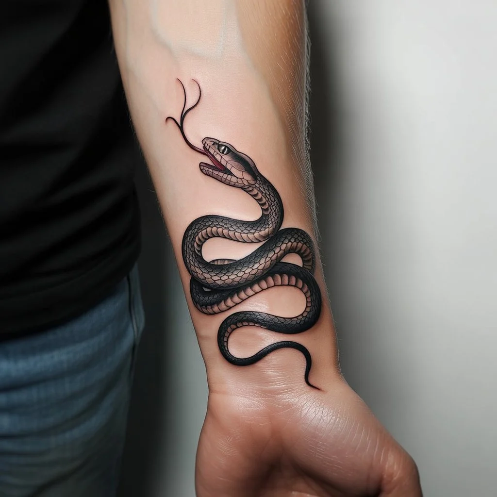 20. Captivating Snake Tattoo Design