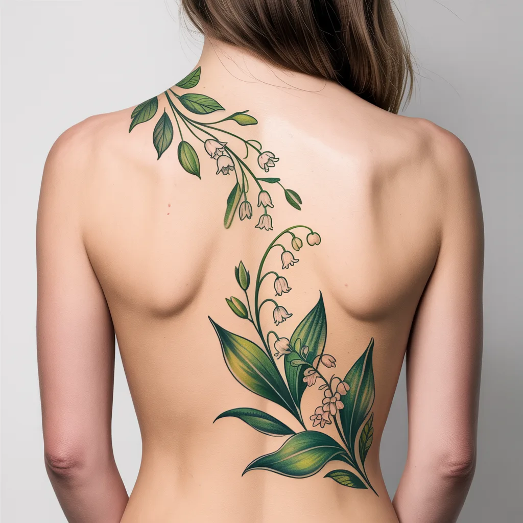 20. Flowing Lily of the Valley Design
