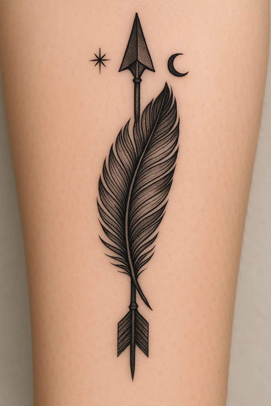 21. Feather with Arrow Design — “Pathfinder”