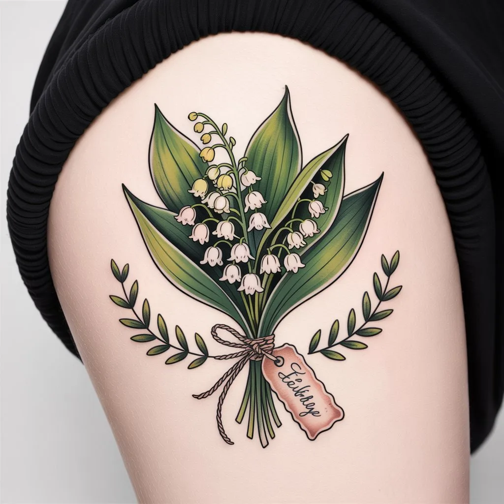 21. Lily of the Valley Bouquet with Tag