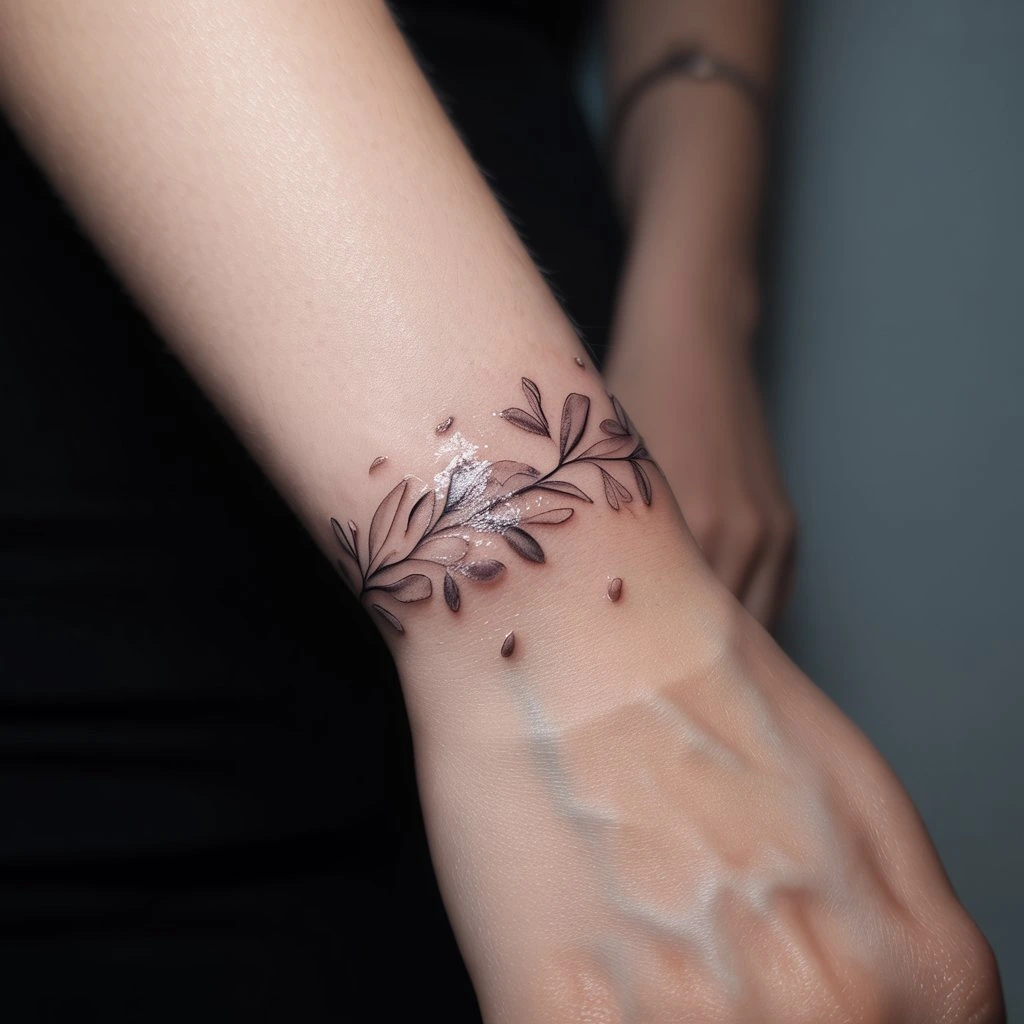 22. Captivating Floral Wrist Art