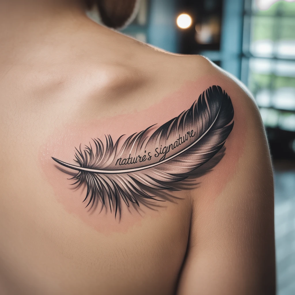 26. Realistic Feather Design with Fine Details — “Nature’s Signature” (1)