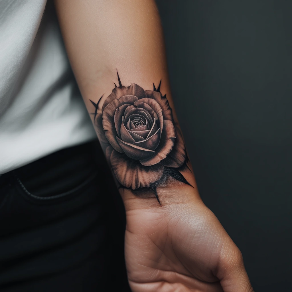 27. Captivating Floral Wrist Design