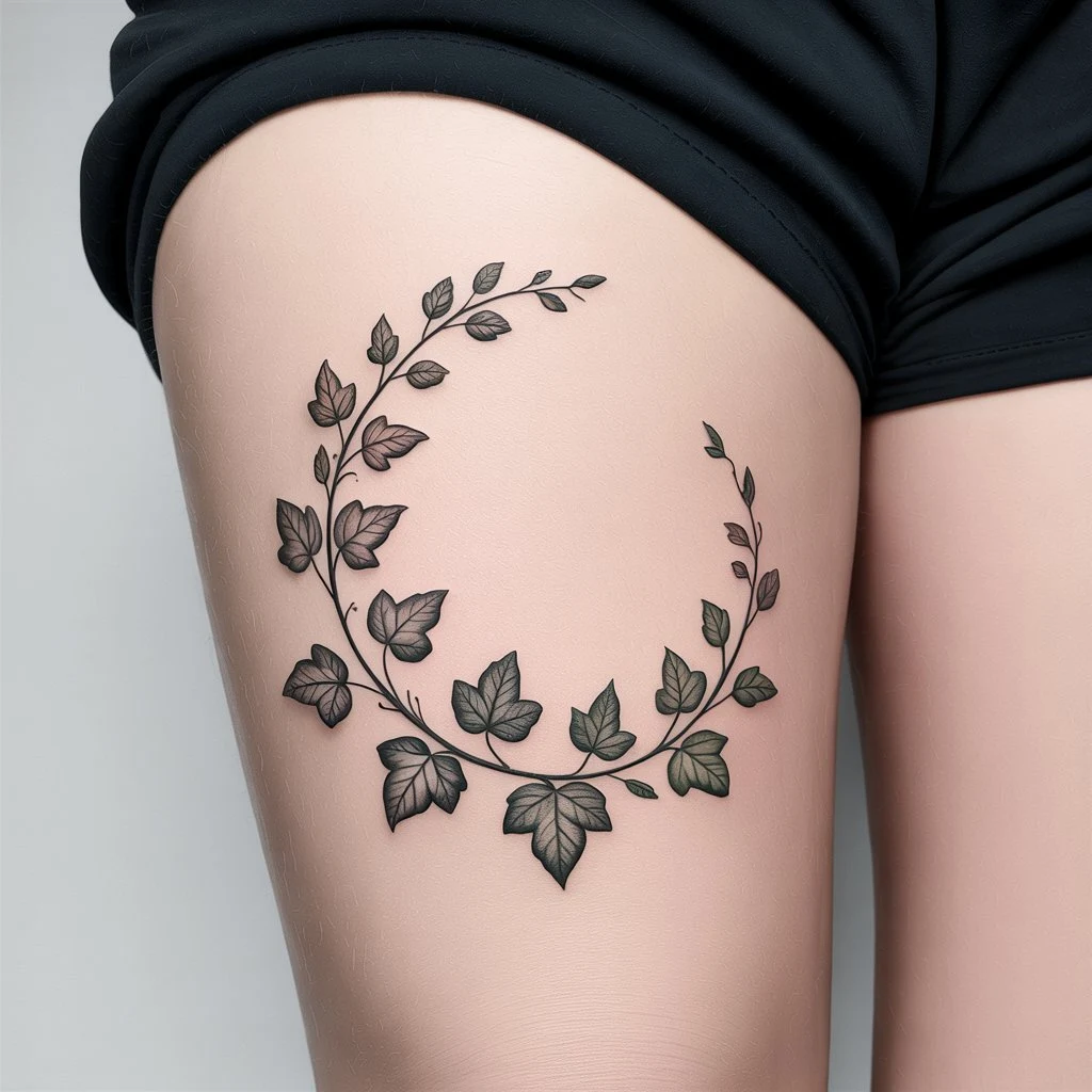27. Delicate Leaf Arrangement Tattoo