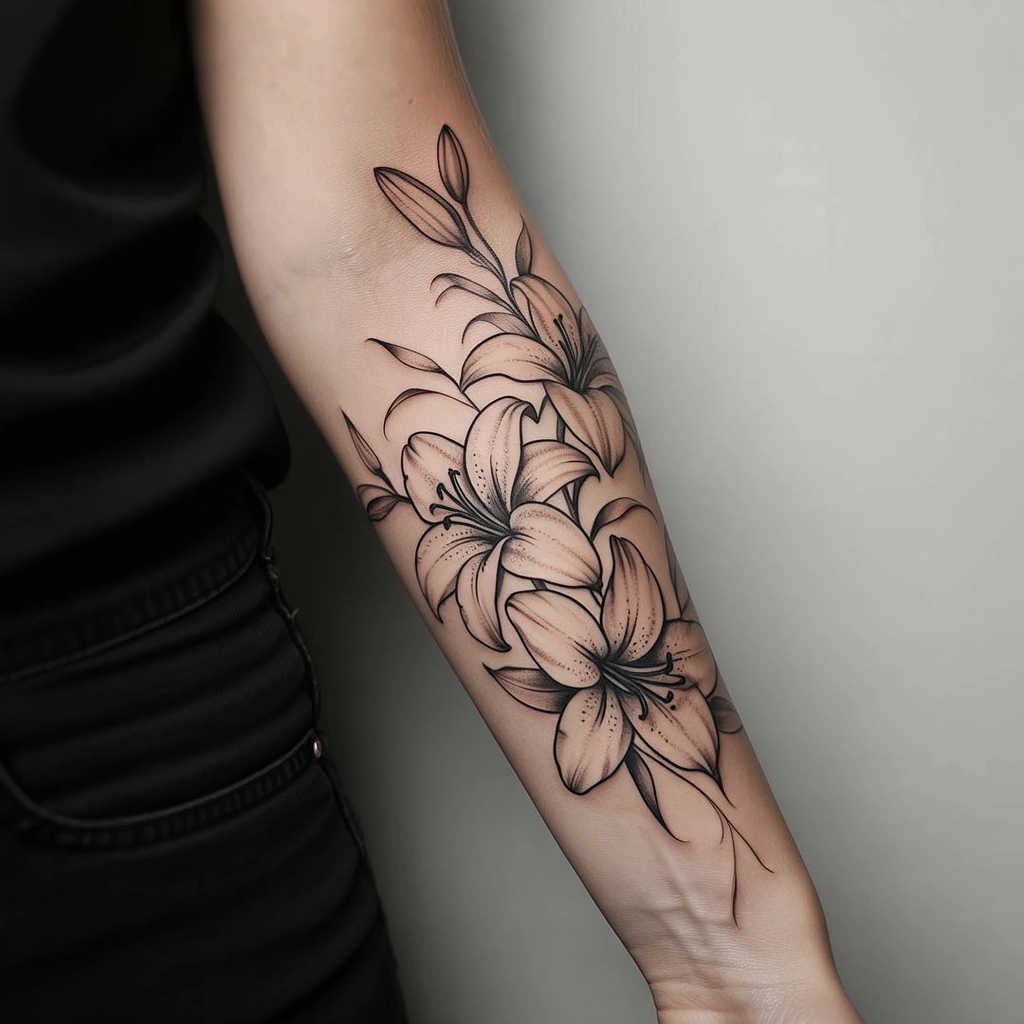 28. Floral Inner Arm Design