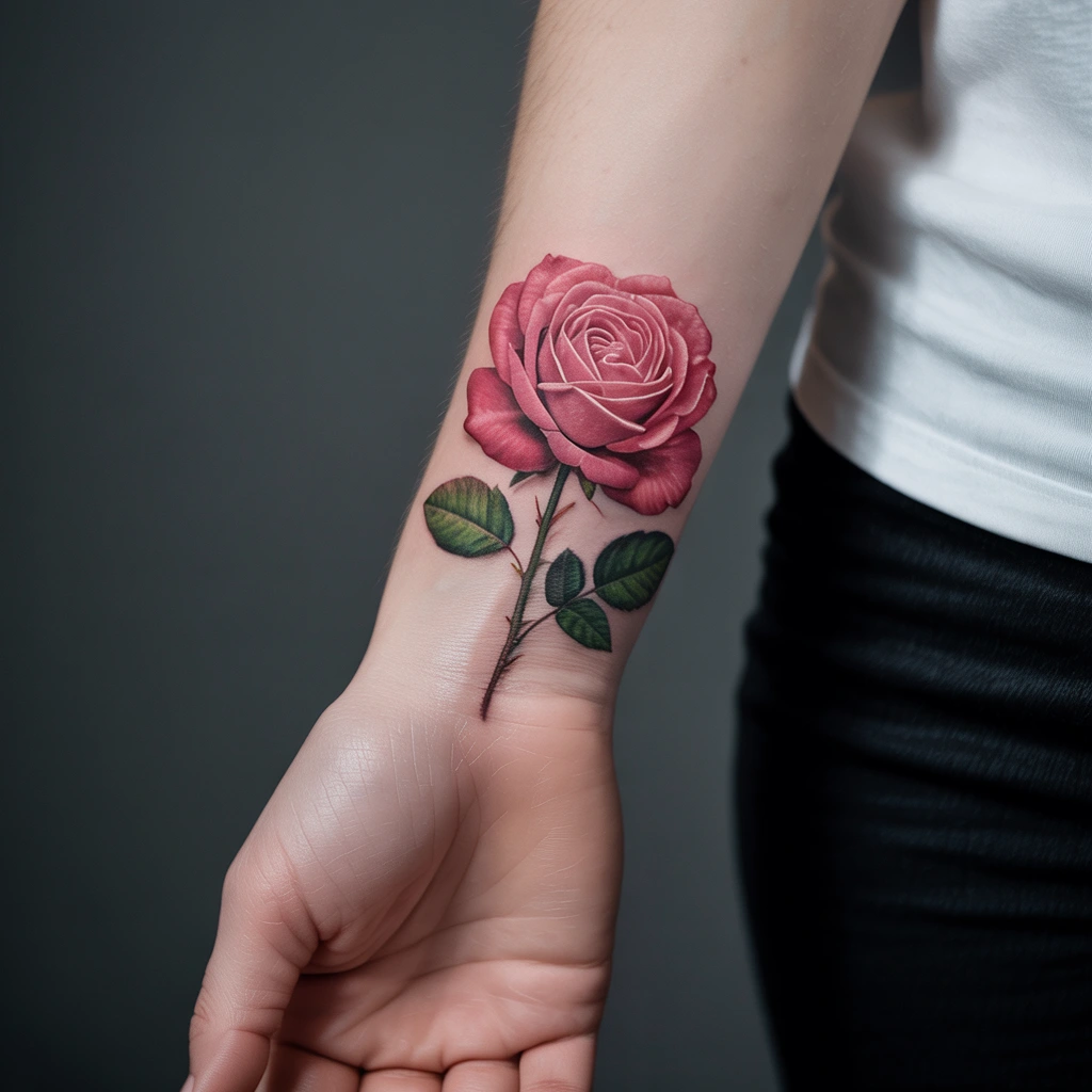 3. Captivating Floral Wrist Design