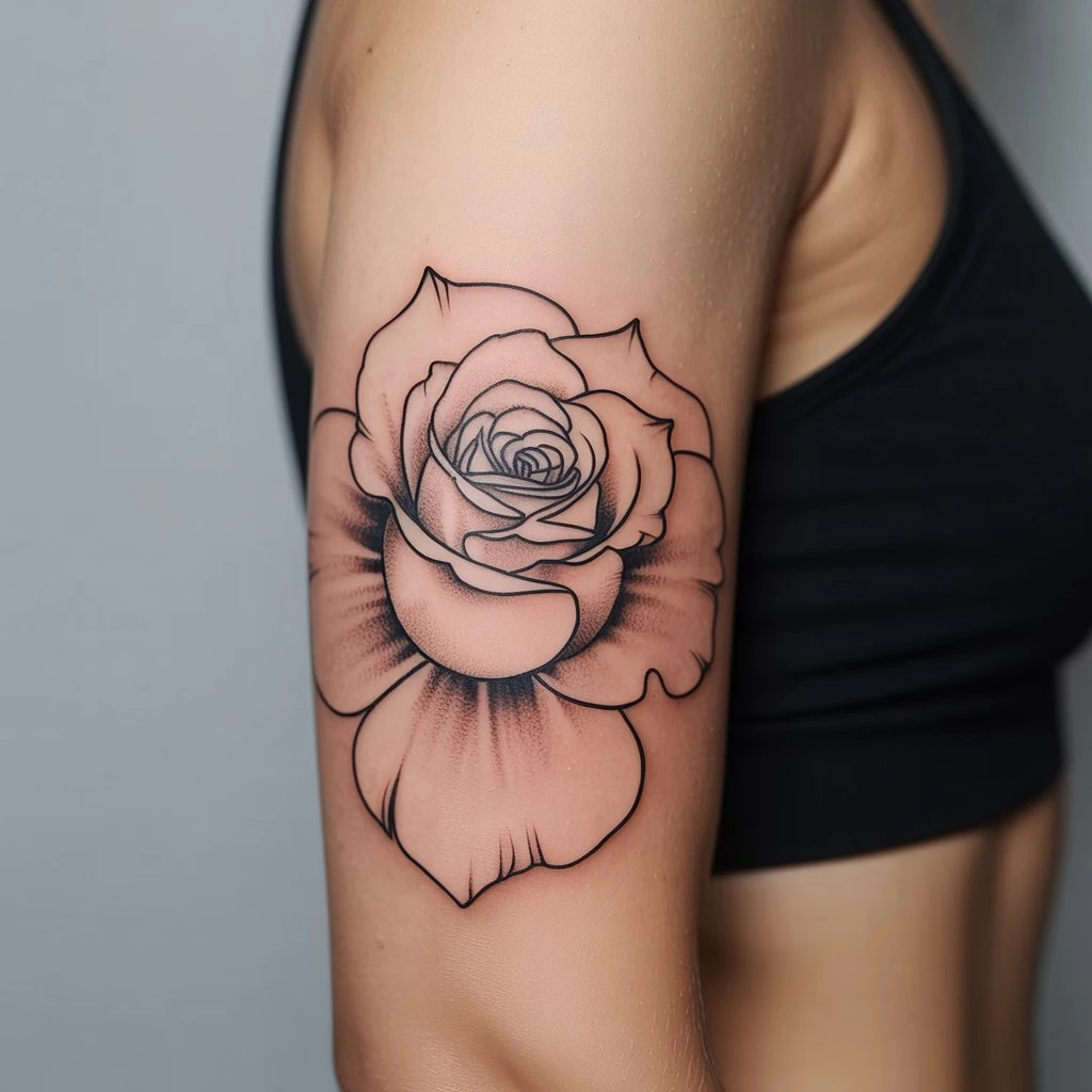 39. Floral Design with Bold Lines