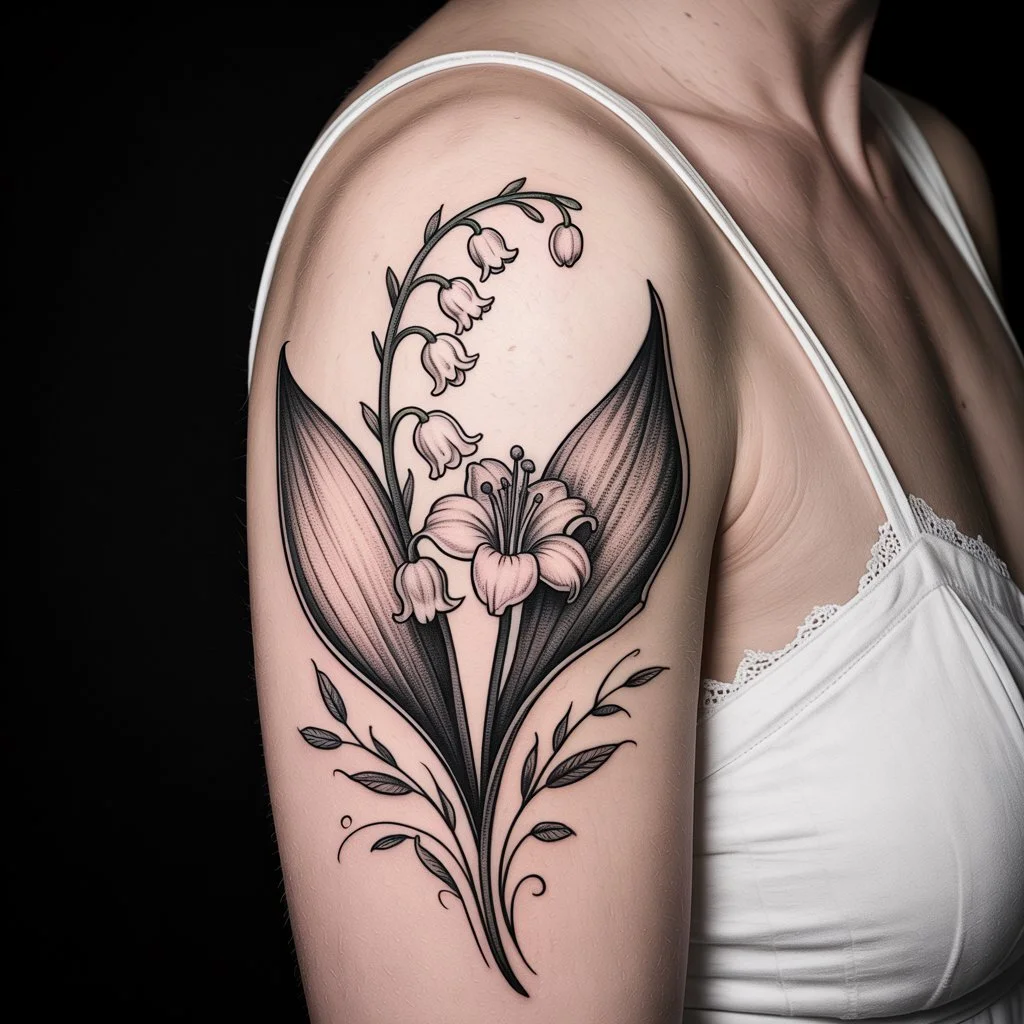 40. Intricate Lily of the Valley Design