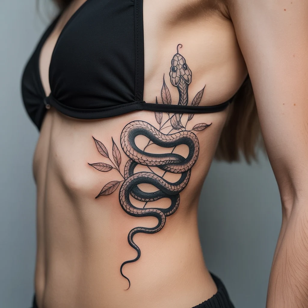 44. Serpent Design with Leaf Accents (1)