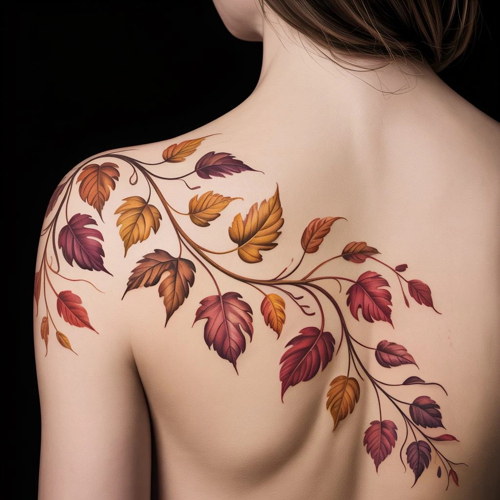 48. Flowing Vines with Autumn Hues
