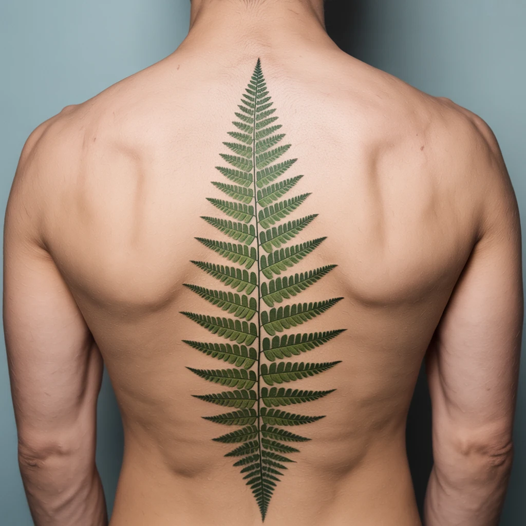 54. Fern Leaf Spanning the Spine (1)