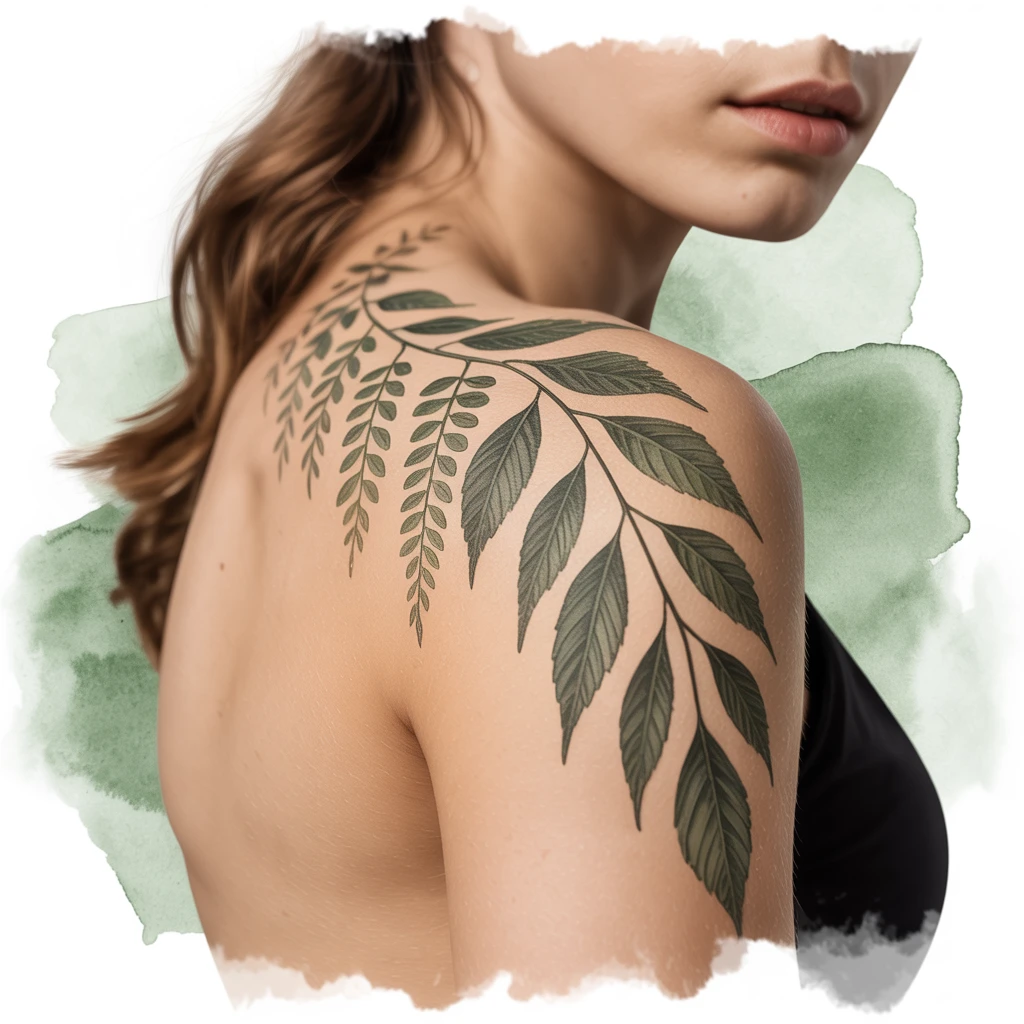6. Flowing Leaf Design on Shoulder (1)