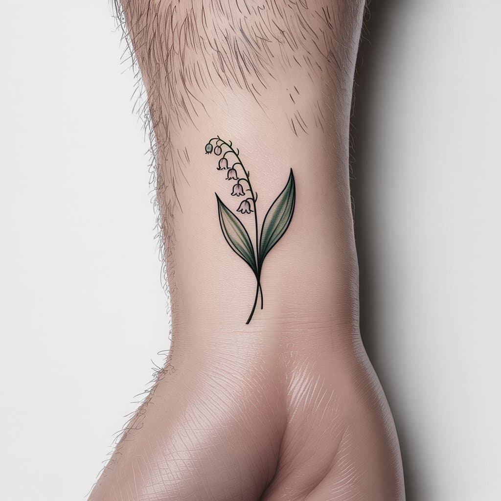 6. Minimalist Lily of the Valley Design