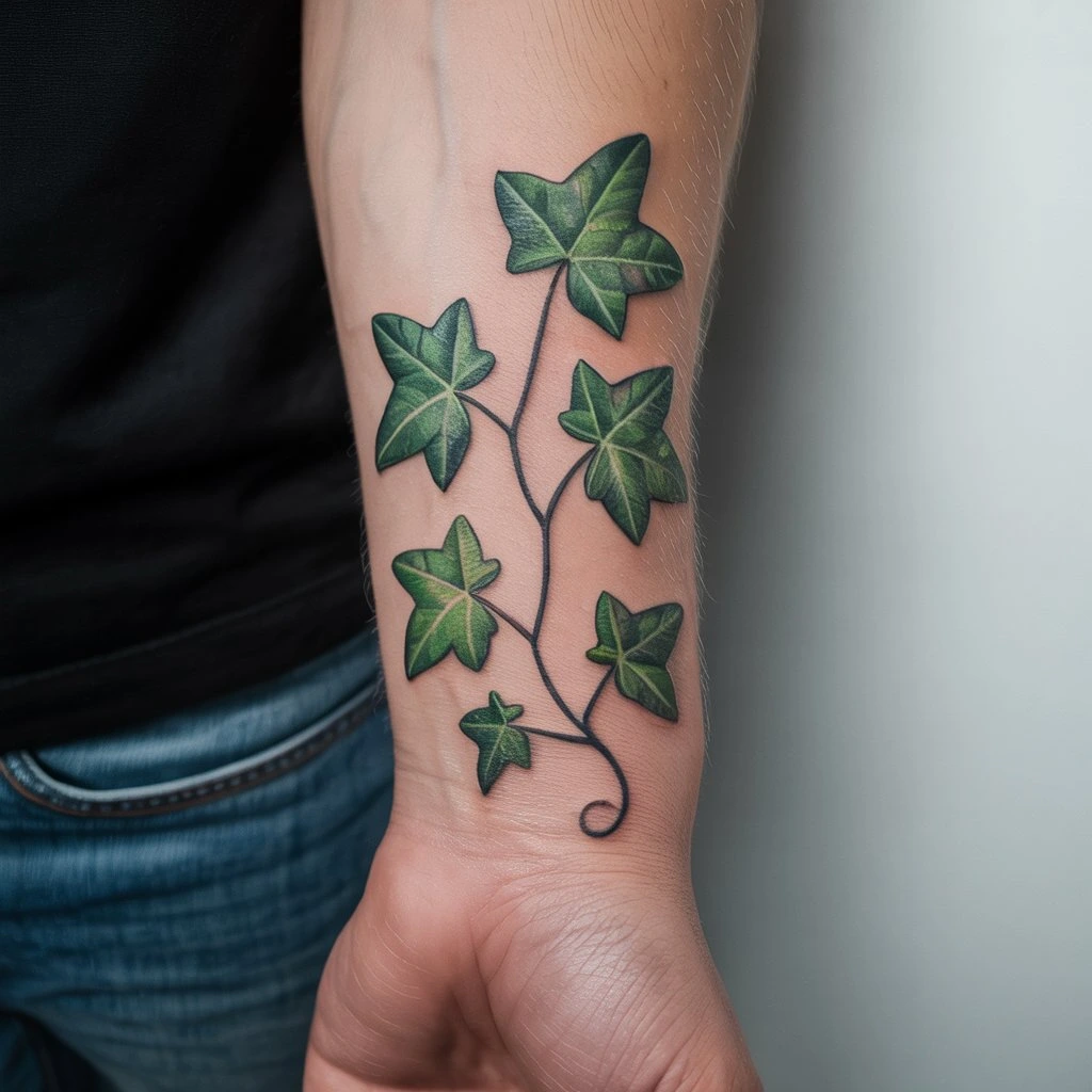 7. Captivating Leafy Wrap Tattoo