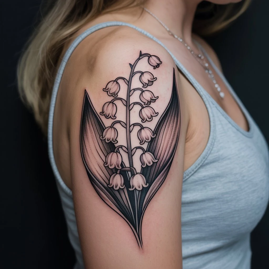 7. Detailed Lily of the Valley Design
