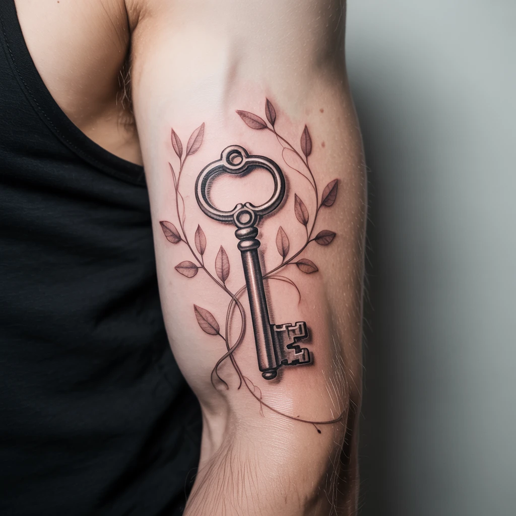 7. Key Surrounded by Delicate Vines (1)