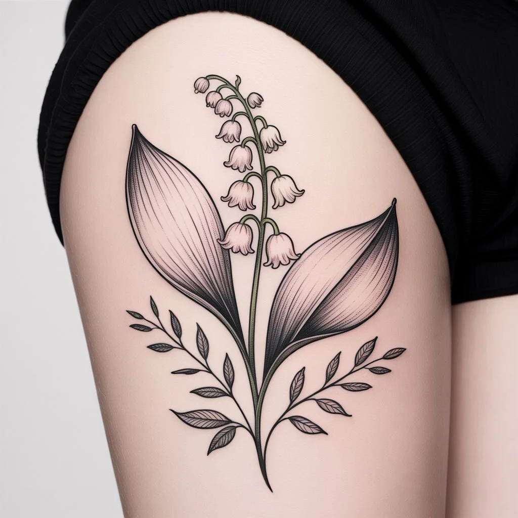 8. Detailed Lily of the Valley Design