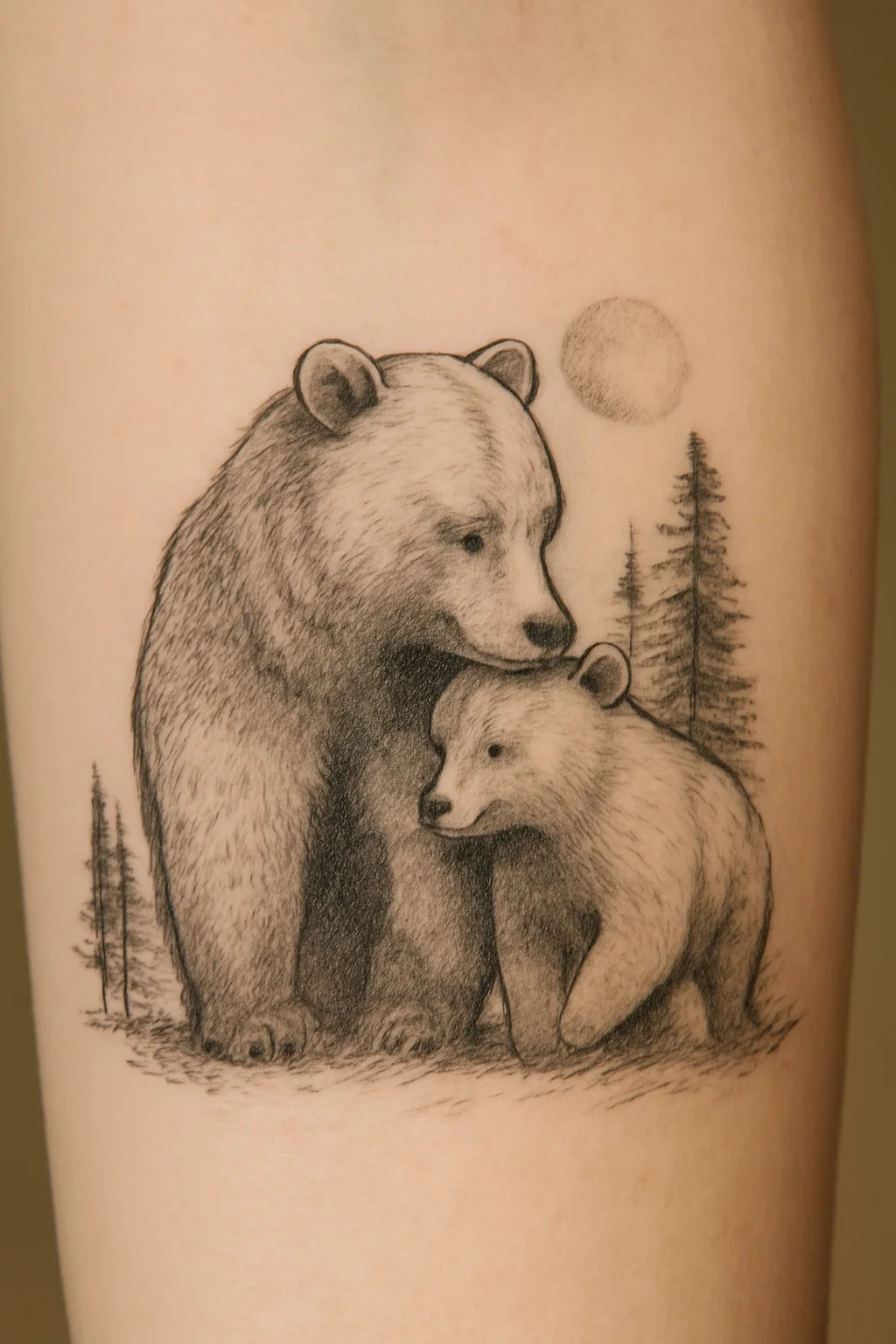 Bear Family Tattoo