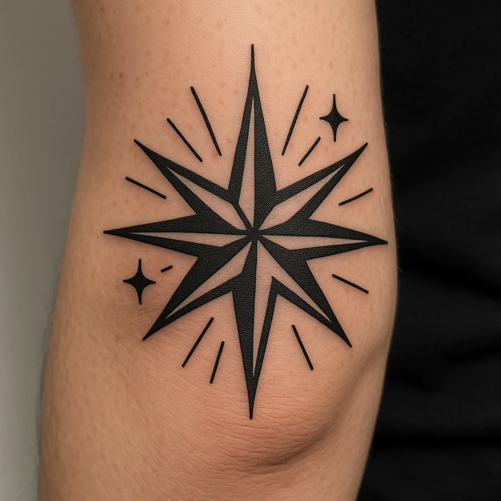 Bold Star Design on Elbow