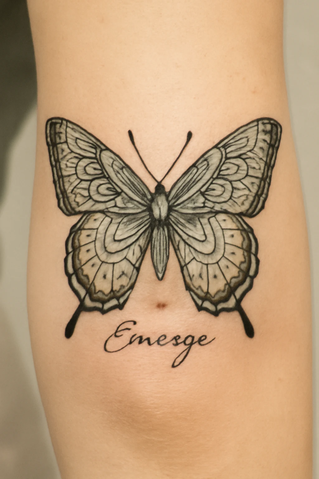 Butterfly Design with Detailed Patterns