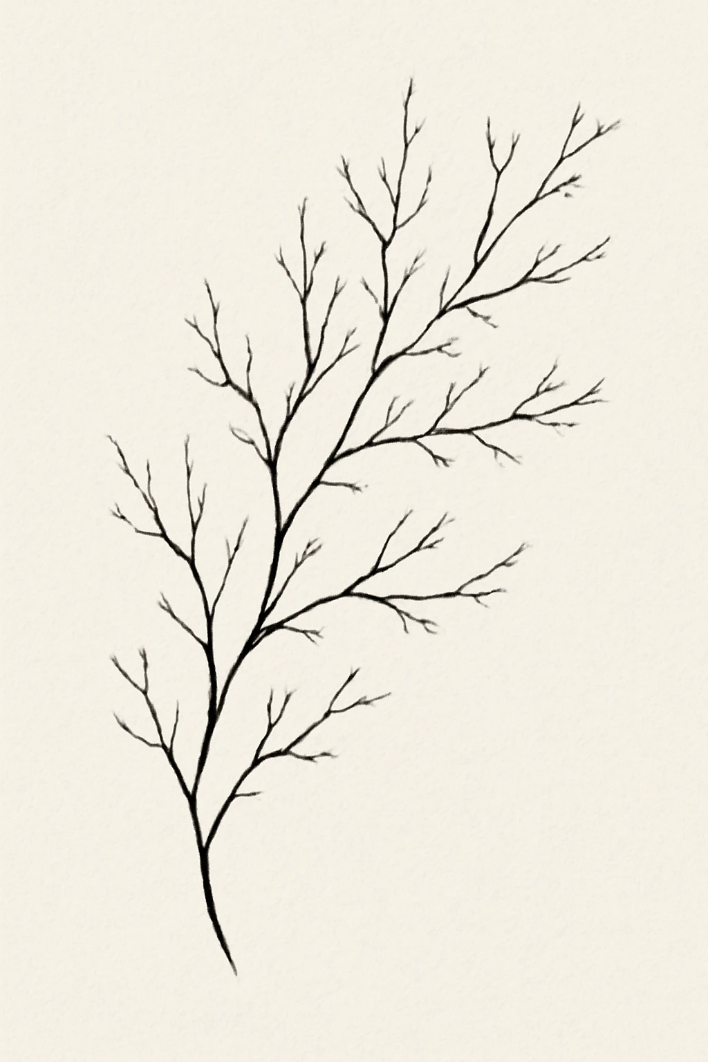 Intricate Branch Design Tattoo — “Fragment of a Forest”