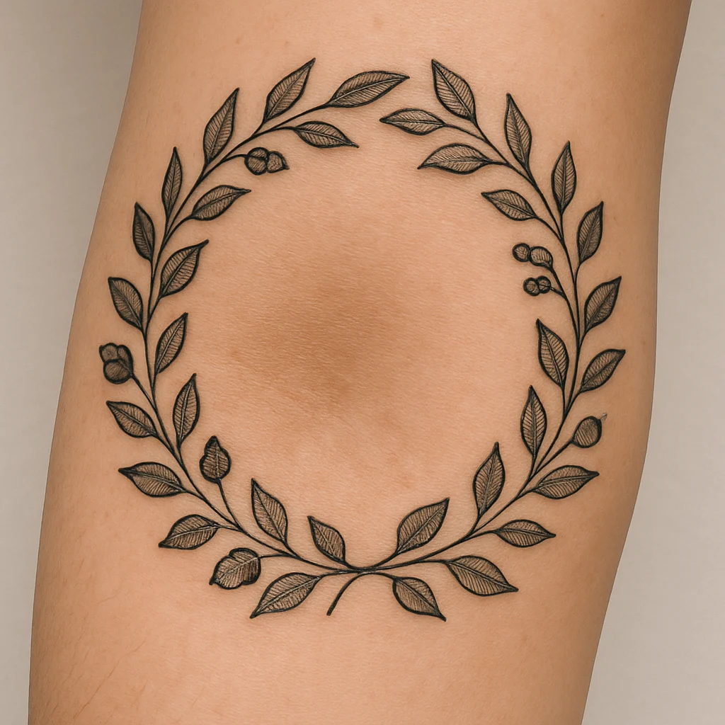 Leafy Wreath Design