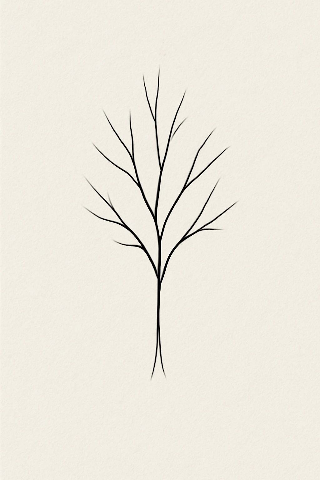 Minimalist Tree Tattoo Design — “Less, but Strong”
