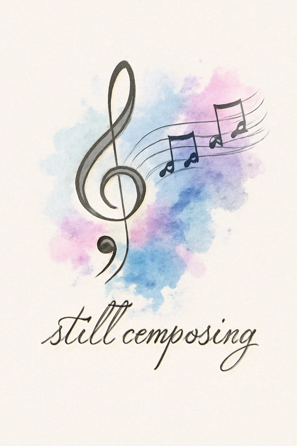 Music-Inspired Semicolon Tattoo — "Melodic Choice"
