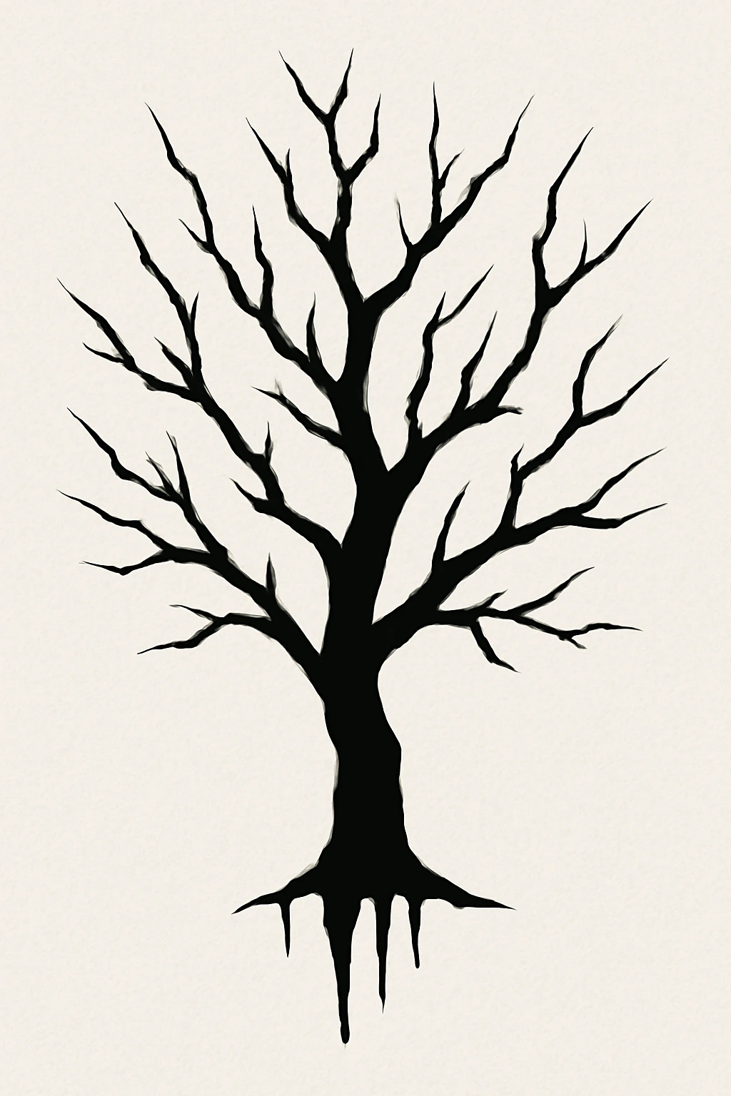 Stark Silhouette of a Tree — “Shadow of Self”