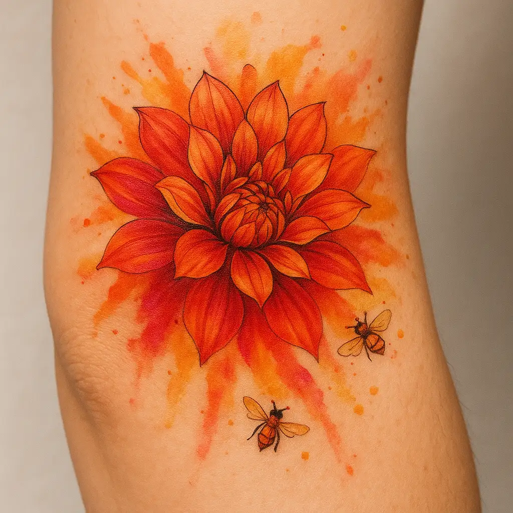 Vibrant Floral Elbow Design