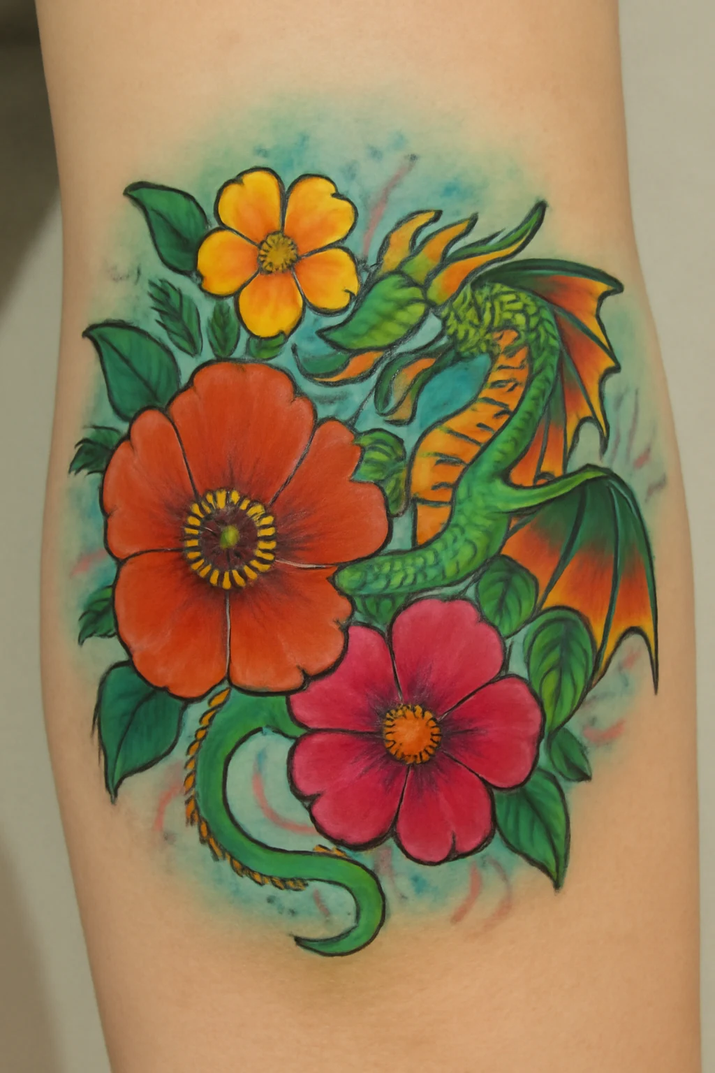Vivid Floral and Creature Design
