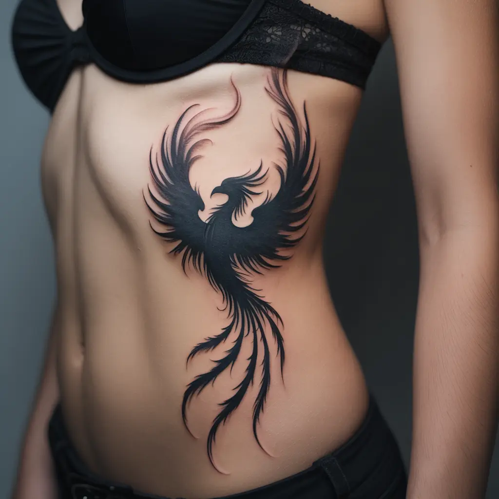 11. Abstract Phoenix Silhouette