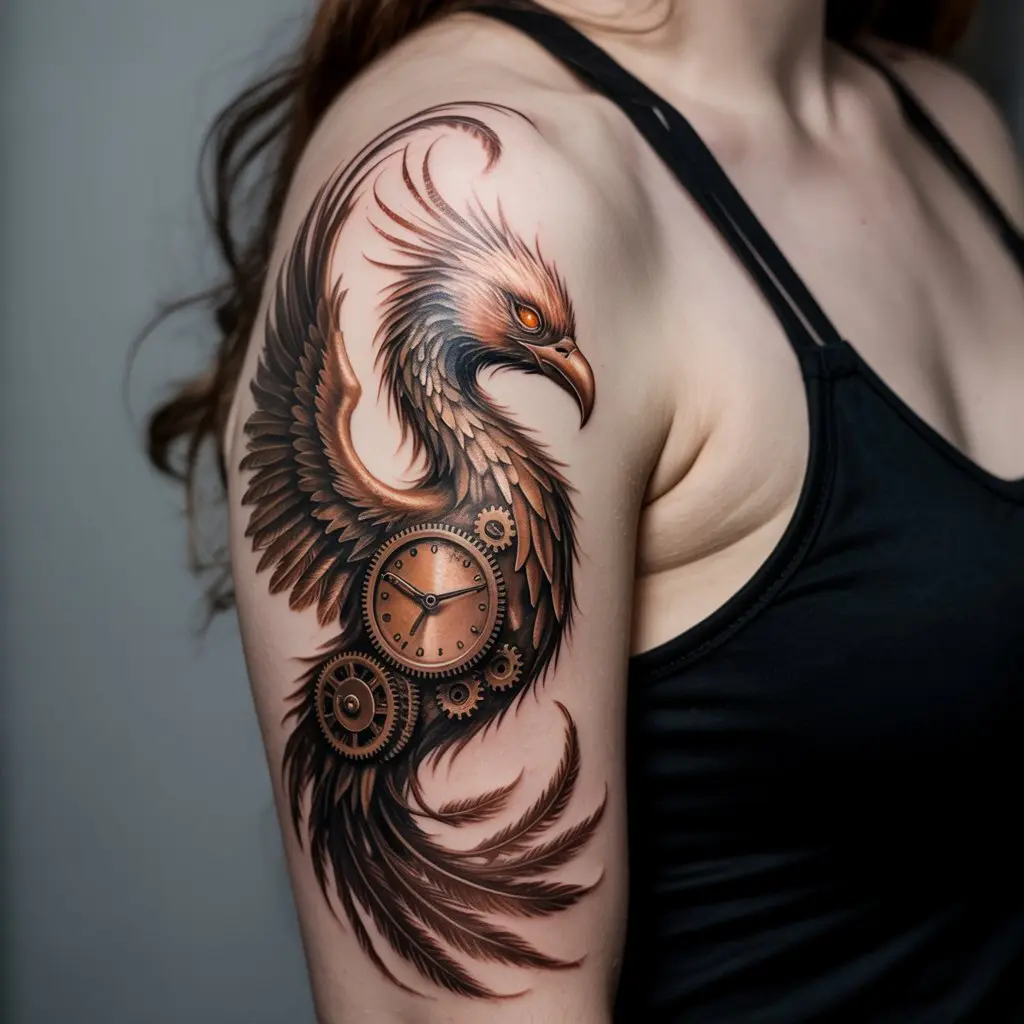 17. Mechanical Steampunk Phoenix