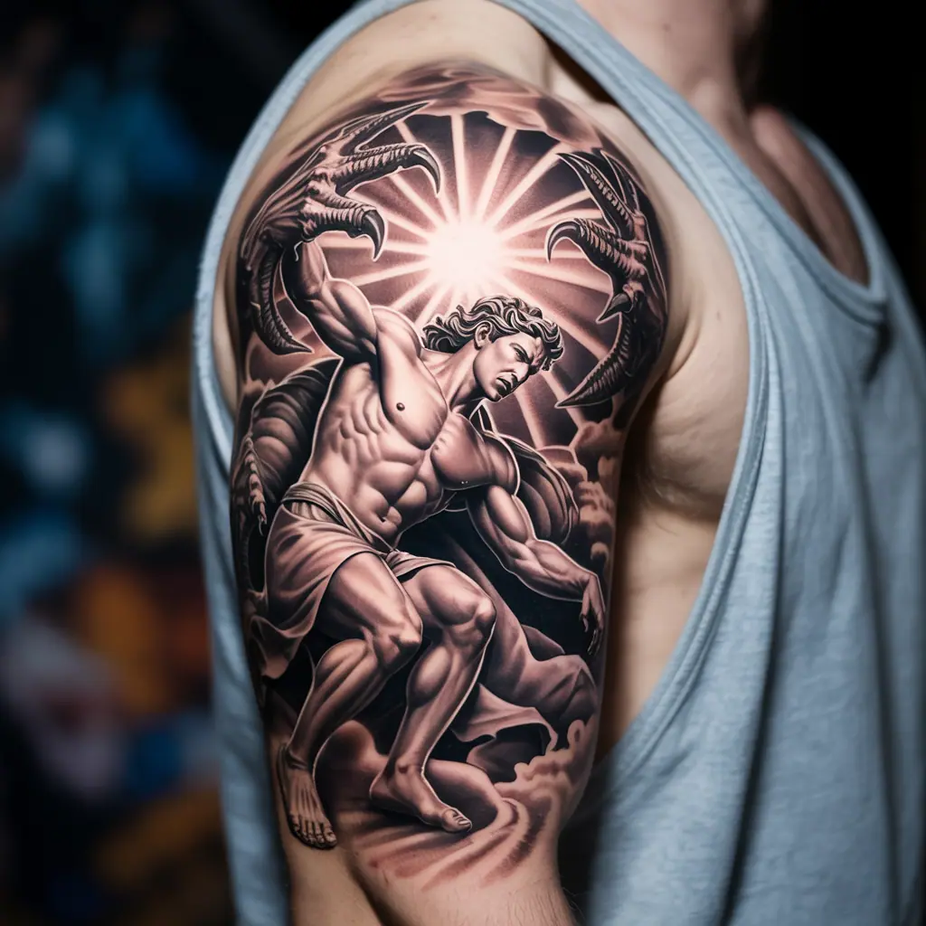 18. Mythological Hero Tattoo