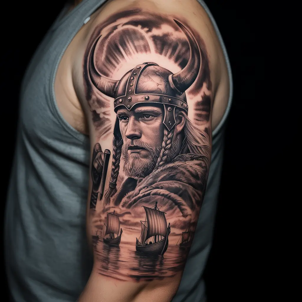 2. Viking Warrior Tattoo