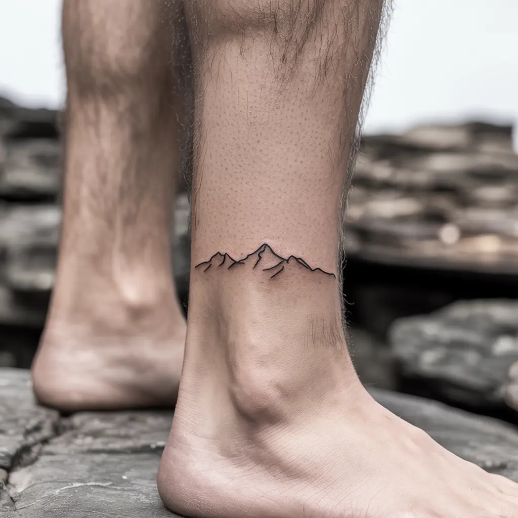 21. Minimalist Mountain Range