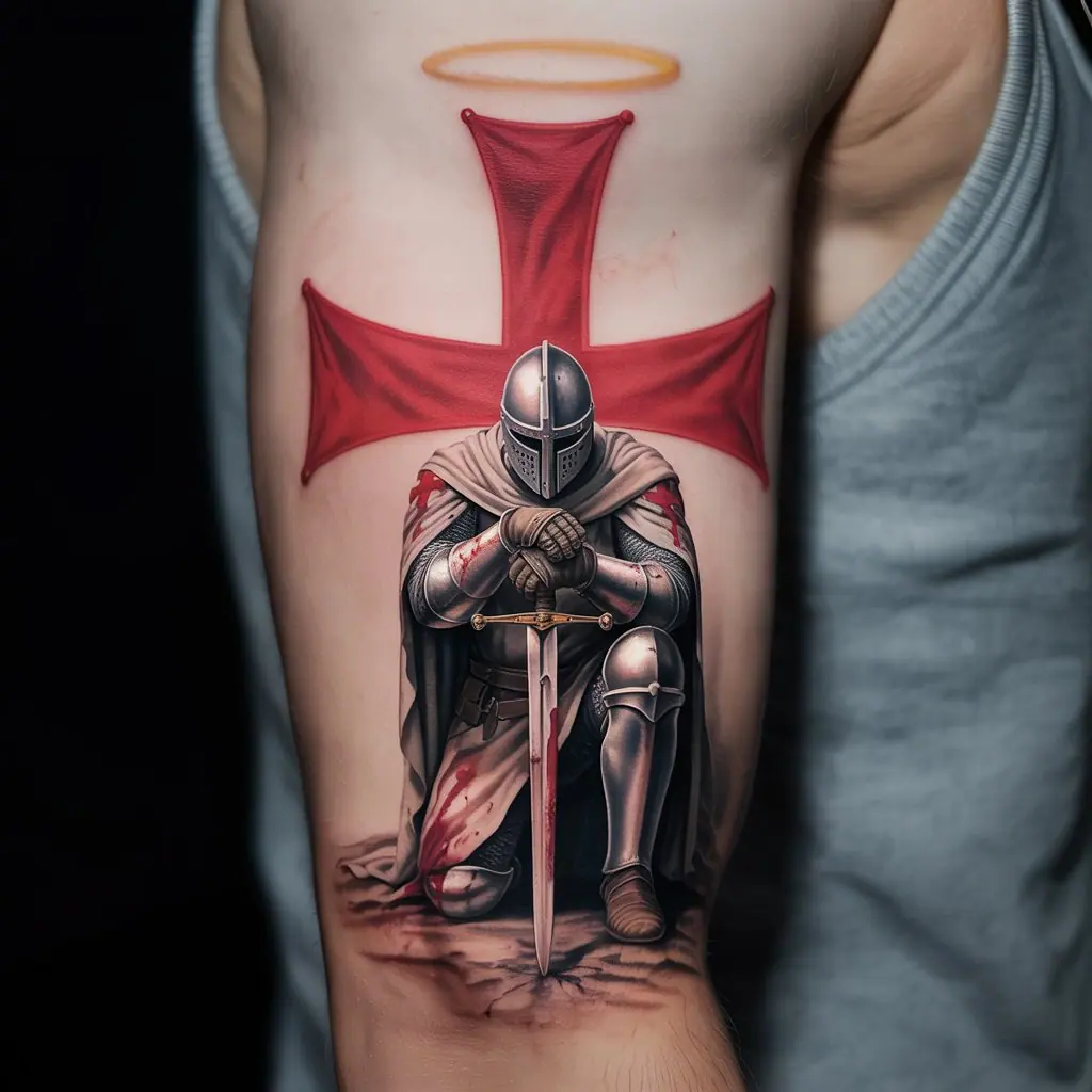 22. Crusader Knight Tattoo