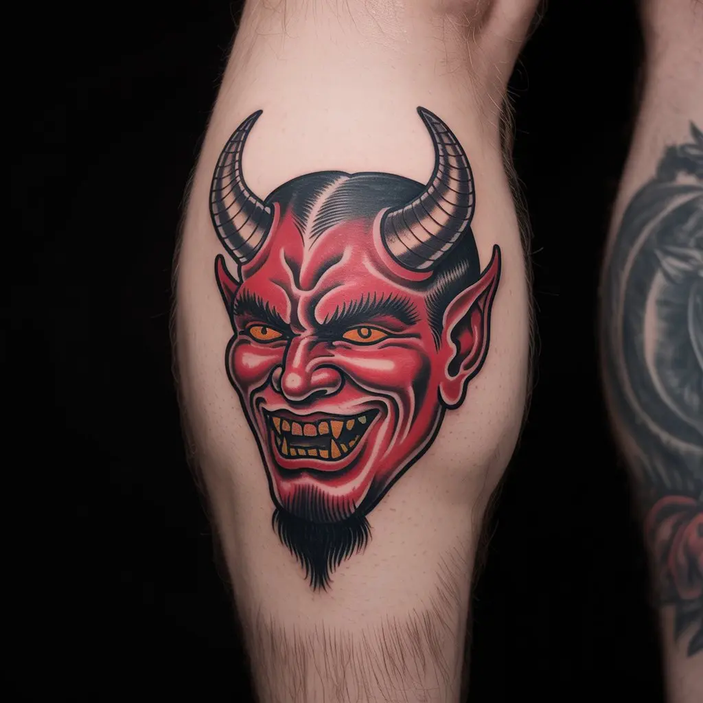 23. Distinctive Demon Tattoo Design