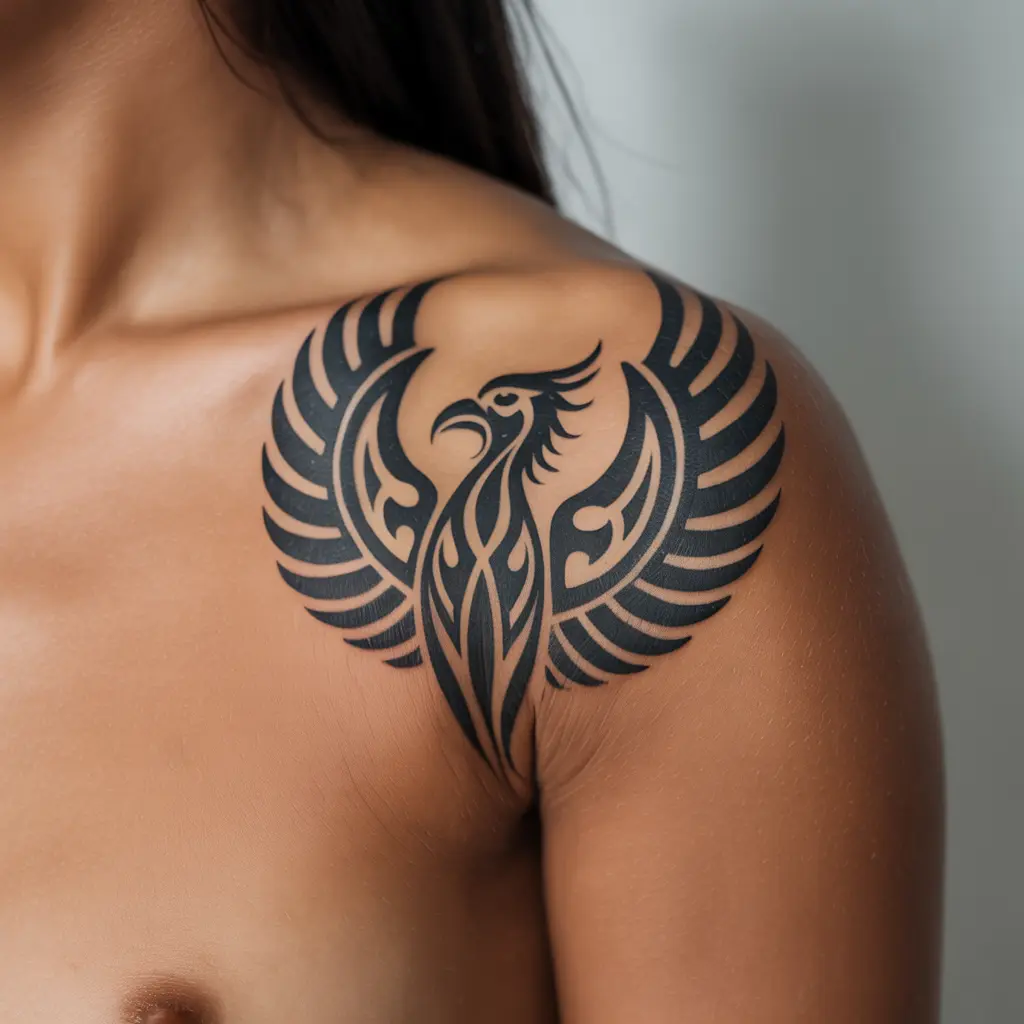 3. Tribal-Style Phoenix