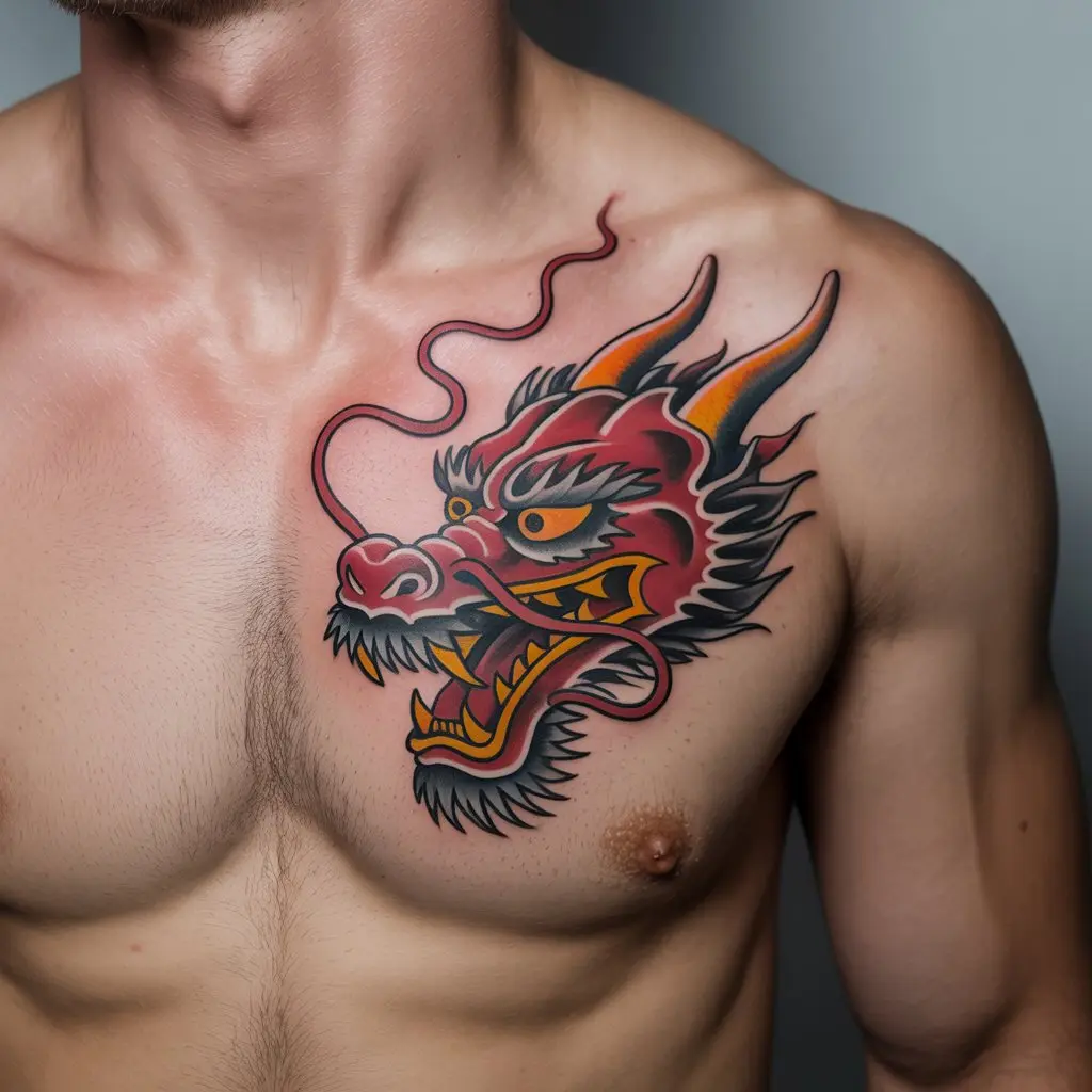 37. Mesmerizing Dragon Mask Design