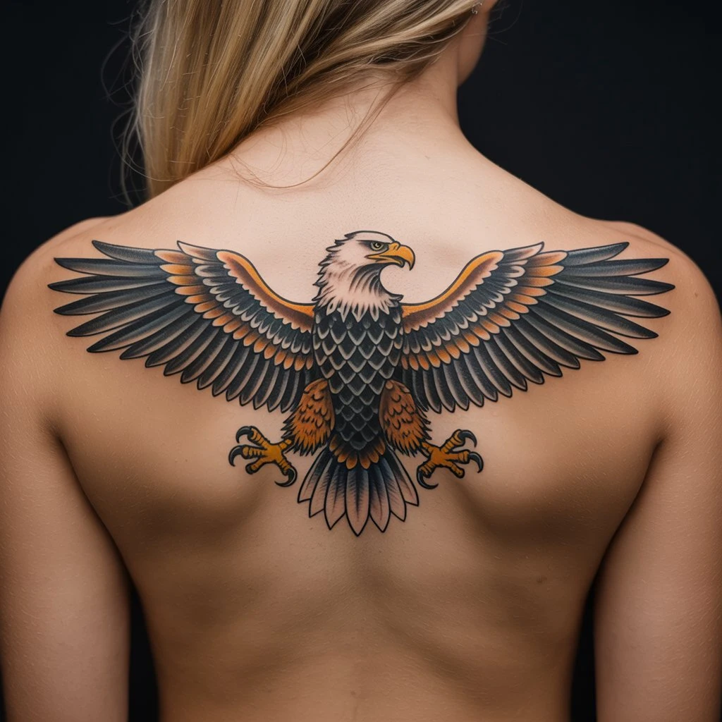 38. Captivating Bold Eagle Design