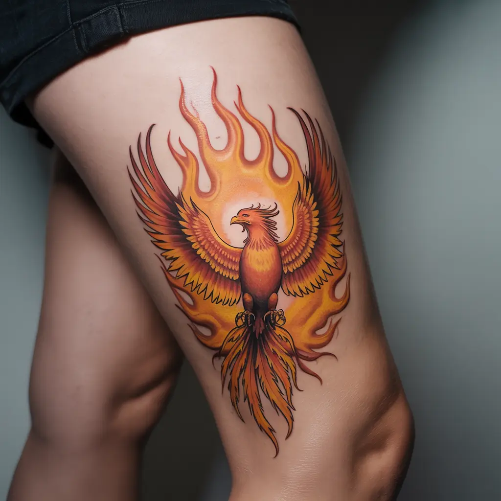 4. Phoenix With Flames