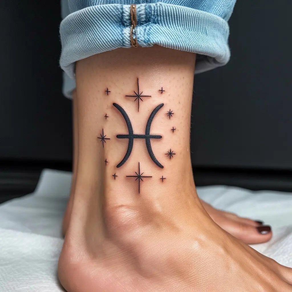 Astrology-inspired hand tattoos for women with zodiac symbols and tiny celestial elements in minimalist black ink.